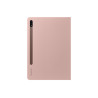 Book Cover Galaxy Tab S7   S8 (SM-T870) Brun 2 Positions Rangement S Pen Design 