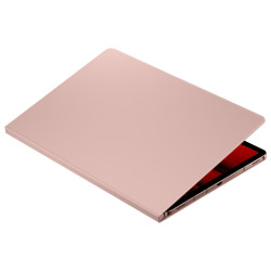 Book Cover Galaxy Tab S7   S8 (SM-T870) Brun 2 Positions Rangement S Pen Design 
