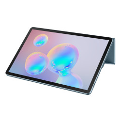 Book Cover Galaxy TAB S6 (SM-T860) Bleu Rangement S Pen - Design Fin Installatio