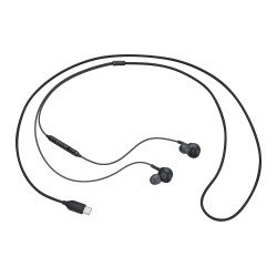 Ecouteurs intra auriculaires filair Cable tissu Noir Sound by AKG, USB type C SA