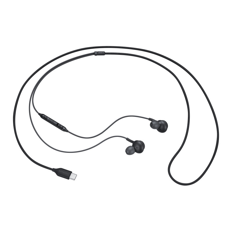 Ecouteurs intra auriculaires filair Cable tissu Noir Sound by AKG, USB type C SA