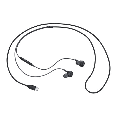 Ecouteurs intra auriculaires filair Cable tissu Noir Sound by AKG, USB type C SA