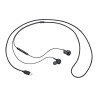Ecouteurs intra auriculaires filair Cable tissu Noir Sound by AKG, USB type C SA
