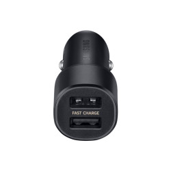 Chargeur allume cigare MINI Noir Charge Rapide, 2 sorties USB (sans cable) SAMSU
