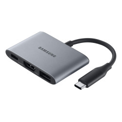 Adaptateur Multiports Gris Station d'accueil (USB-A,HDMI,TYPE-C) Samsung EE-P320