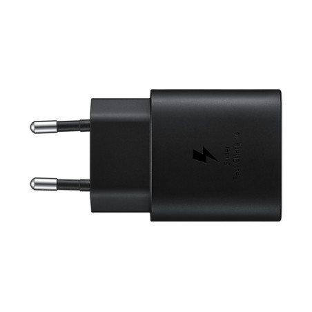 CHARGEUR SECTEUR RAPIDE 25W Port USB Type-C - COULEUR   Noir Sans c ble. SAMSUNG
