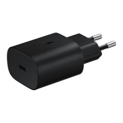 CHARGEUR SECTEUR RAPIDE 25W Port USB Type-C - COULEUR   Noir Sans c ble. SAMSUNG