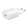 CHARGEUR SECTEUR RAPIDE 25W Port USB Type-C - COULEUR   Blanc Sans c ble. SAMSUN