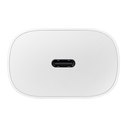 CHARGEUR SECTEUR RAPIDE 25W Port USB Type-C - COULEUR   Blanc Sans c ble. SAMSUN