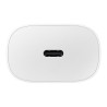 CHARGEUR SECTEUR RAPIDE 25W Port USB Type-C - COULEUR   Blanc Sans c ble. SAMSUN