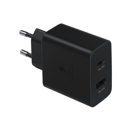 CHARGEUR SECTEUR RAPIDE DUO 35W Port USB Type-C et USB Type-A COULEUR   Blanc. S
