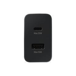 CHARGEUR SECTEUR RAPIDE DUO 35W Port USB Type-C et USB Type-A COULEUR   Blanc. S