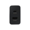 CHARGEUR SECTEUR RAPIDE DUO 35W Port USB Type-C et USB Type-A COULEUR   Blanc. S