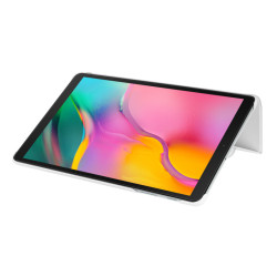 Book Cover Galaxy Tab A 2019 10 (SM-T510) Fine & Résistante - Blanc Fonction St