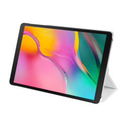 Book Cover Galaxy Tab A 2019 10 (SM-T510) Fine & Résistante - Blanc Fonction St