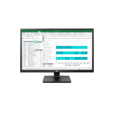 ECRAN LG 27 LED IPS 16 9 FullHD 1920x1080 VGA DVI USB HDMI DisplayPort 5ms Haut