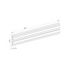 Rail MULTIBRACKETS Noir M Pro Series 68cm Aluminium pour écran 