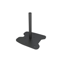 Embase à fixer au sol MULTIBRACKETS Noir M Pro Series  Acier, poids max 90 kg po