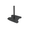 Embase à fixer au sol MULTIBRACKETS Noir M Pro Series  Acier, poids max 90 kg po