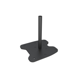 Embase à fixer au sol MULTIBRACKETS Noir M Pro Series  Acier, poids max 90 kg po