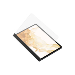 Note View Cover Tab S7+  S7Fe   S8+ Coloris Noir Book cover avec fenetre transpa