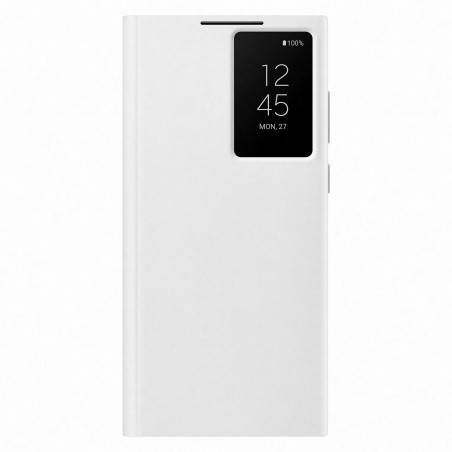 Galaxy S22 Ultra Smart Clear View Cover Blanc SAMSUNG - EF-ZS908CWEGEW   