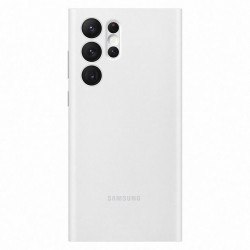 Galaxy S22 Ultra Smart Clear View Cover Blanc SAMSUNG - EF-ZS908CWEGEW   