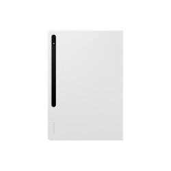 Note View Cover Tab S7+  S7Fe   S8+ Coloris Blanc Book cover avec fenetre transp