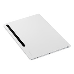 Note View Cover Tab S7+  S7Fe   S8+ Coloris Blanc Book cover avec fenetre transp