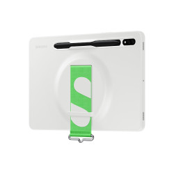 Strap Cover Tab S8 Coloris Blanc Coque arrière avec lanière pour meilleure prise