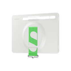 Strap Cover Tab S8 Coloris Blanc Coque arrière avec lanière pour meilleure prise