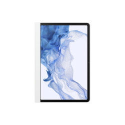 Note View Cover Tab S7   S8 Coloris Blanc Book cover avec fenetre transparente e