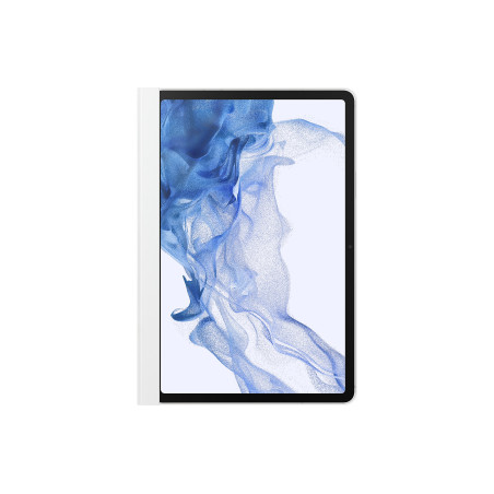 Note View Cover Tab S7   S8 Coloris Blanc Book cover avec fenetre transparente e