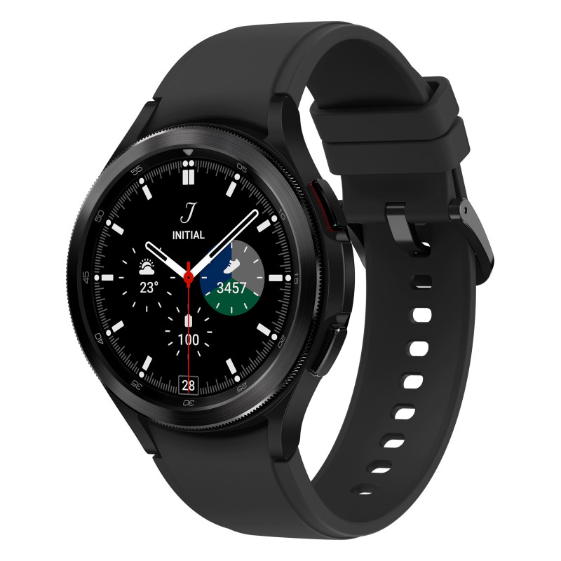 SAMSUNG Galaxy Watch4 Classic 46M 4G Noir Acier Bracelet silicone OS Google Elec