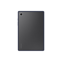 Coque arrière transparente Tab A8 bords renforcés et colorés en Bleu Marine Clea