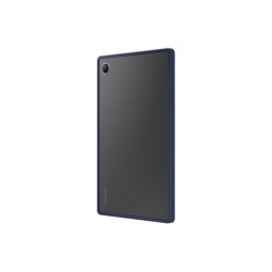 Coque arrière transparente Tab A8 bords renforcés et colorés en Bleu Marine Clea