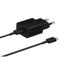 Chargeur Secteur 15W USB C (avec c ble) Coloris Noir SAMSUNG EP-T1510XBEGEU 