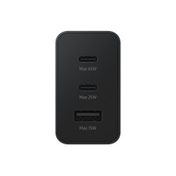 Chargeur pour PC Ultra Rapide TRIO 65W, 2x Ports USB Type C & 1x USB Type A (san