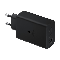 Chargeur pour PC Ultra Rapide TRIO 65W, 2x Ports USB Type C & 1x USB Type A (san