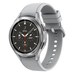 SAMSUNG Galaxy Watch4 Classic 46M Bluetooth Silver Acier Bracelet silicone OS Go
