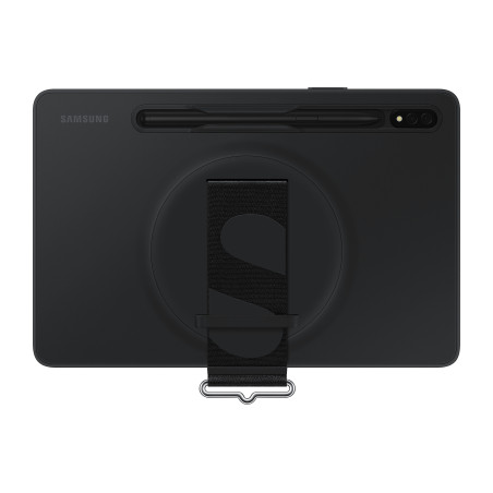 Strap Cover Tab S8 Coloris Noir Coque arrière avec lanière pour meilleure prise 