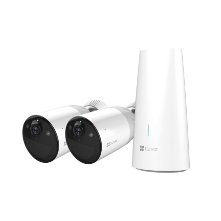 EZVIZ Pack 2 Camera Wifi + Station Duo Pack BC1-B2 Batterie 12900mAH IP66 Balaya