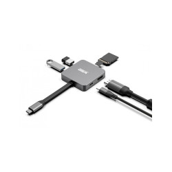 Adaptateur USB 3.0 Type C Urban Factory Hubee Light vers HDMI + Micro SD et USB