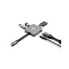 Adaptateur USB 3.0 Type C Urban Factory Hubee Light vers HDMI + Micro SD et USB