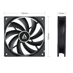 Ventilateur de boitier Arctic F12 Silent - 12cm (Noir)