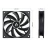 Ventilateur de boitier Arctic F12 Silent - 12cm (Noir)