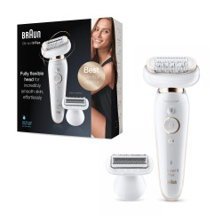Epilateur Braun Silk-Epil 9 Flex 3D (Blanc)