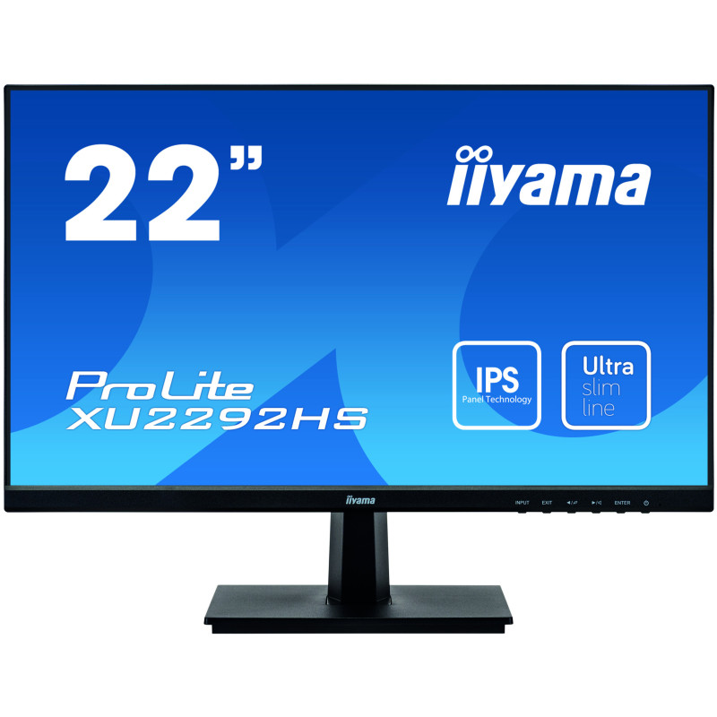 Moniteur IIYAMA 21.5 LED IPS 16 9 4ms 1920x1080 VGA HDMI Displayport haut parle