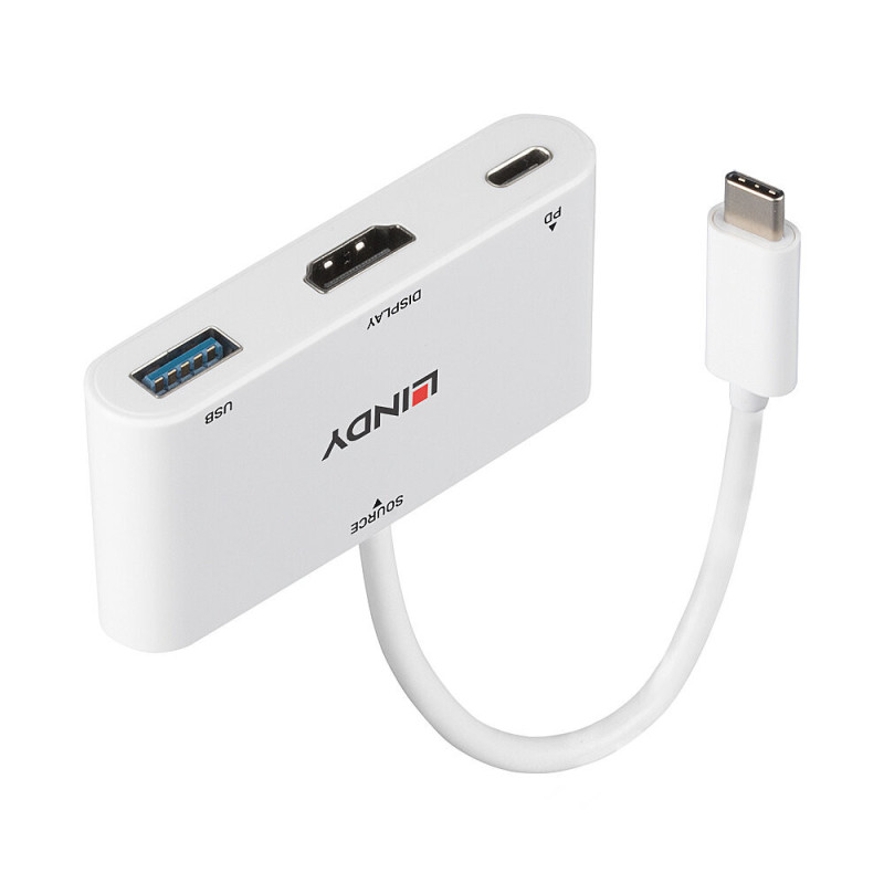 Convertisseur USB 3.1 Type C vers HDMI  avec port USB Type A et Power Delivery