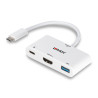 Convertisseur USB 3.1 Type C vers HDMI  avec port USB Type A et Power Delivery